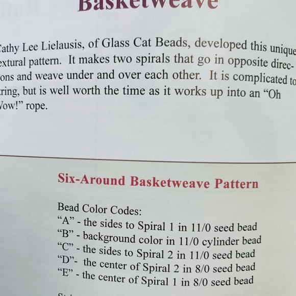 ! Vintage 2002 Beaded Crochet Ropes how-to booklet by Judith Bertoglio-Giffin - Picture 7 of 11